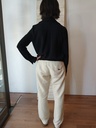 Chemisier noir grand col Taille 38