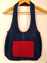 Sac réversible graphique rouge bleu